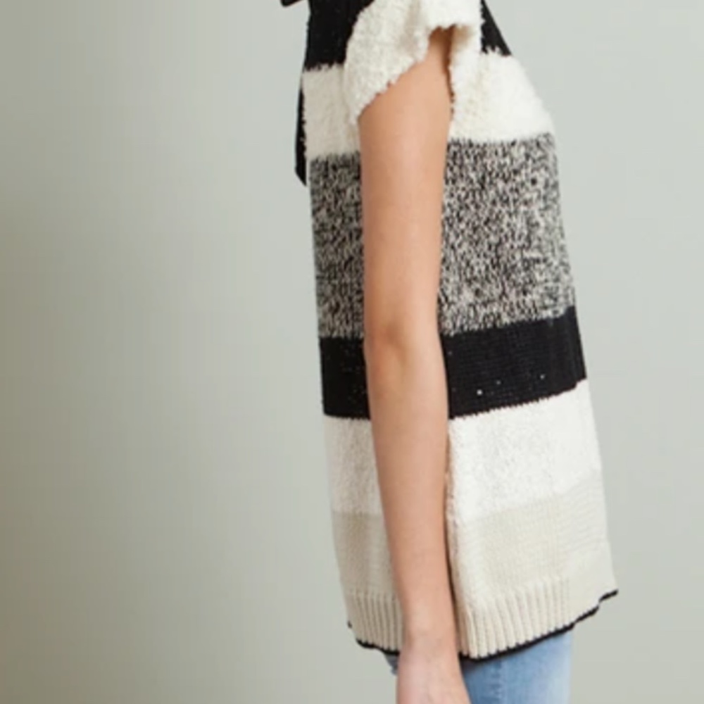Exquisite linen, silk and cotton sweater